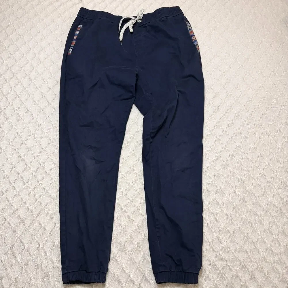 Lot Of 3 Wowie Pants Men L Navy, Kakhi & Green Rambler Chino Joggers Drawstring - Picture 2 of 7